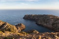 Sunset view of the the Cap de Creus in Costa Brava, Catalonia Royalty Free Stock Photo