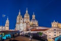 Sunset view of Cathedral of Salamanca, Spain Royalty Free Stock Photo