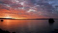 Sunset View of Christian Island on Georgian Bay, Ontario