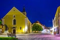 Sunset view of the Church of Saint iVan the baptist in Croatian