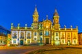 Sunset view of the church of Sao Marcos in Braga, Portugal