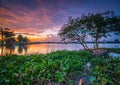 Sunset view on Cipondoh lake, Tangerang