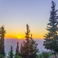 Sunset view of countryside, Jezreel Valley