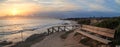 Sunset view at Crystal Cove Beach Royalty Free Stock Photo