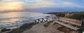 Sunset view at Crystal Cove Beach Royalty Free Stock Photo