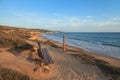 Sunset view at Crystal Cove Beach Royalty Free Stock Photo