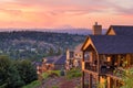 Sunset View from Deck of Luxury Homes