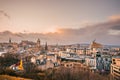 Edinburgh skyline from Calton Hill, Scotland Royalty Free Stock Photo