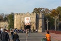 Sunset view of entrance of Fortress of city of Nis, Serbia