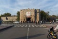 Sunset view of entrance of Fortress of city of Nis, Serbia