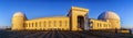 Sunset view of the facade of the historical Lick Observatory