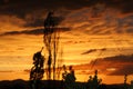 Sunset View on the Farm Rogue Valley-Oregon Royalty Free Stock Photo