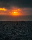 Sunset view from Grandview Park, San Francisco, California Royalty Free Stock Photo