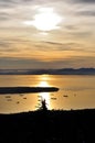 Sunset View from Grouse Mountain Royalty Free Stock Photo