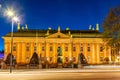 Sunset view of the House Of Nobility in the old town of Stockholm, Sweden