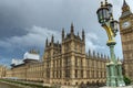 Sunset view of Houses of Parliament, Westminster palace, London, England, Great Britain Royalty Free Stock Photo