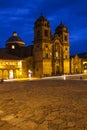 Sunset view of Iglesia de la Compania de Jesus, Cusco, Peru