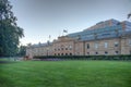 Sunset view of Illuminated parliament house of Tasmania in Hobart, Australia