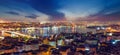 Sunset view of Istanbul, Turkey Royalty Free Stock Photo