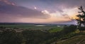 Sunset view of the Jezreel Valley, Israel