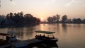 Sunset view at Karana Lake Karnal Royalty Free Stock Photo