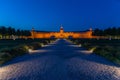 Sunset view of Karlsruhe palace in Germany Royalty Free Stock Photo