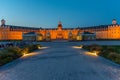 Sunset view of Karlsruhe palace in Germany Royalty Free Stock Photo