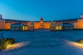 Sunset view of Karlsruhe palace in Germany Royalty Free Stock Photo