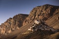 Sunset View of Key Monastery in Spiti Valley Royalty Free Stock Photo