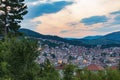 Sunset view on Krusevo town