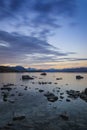 Sunset view of Lake Tekapo, New Zealand