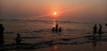 Sunset View From The Longest Sea Beach.The CoxÃ¢â¬â¢s Bazar.