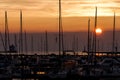 Sunset View of Lorain Harbor Lighthouse & Boat Along Lake Erie - Lorain, Ohio