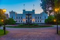 Sunset view of the Lund university in Sweden