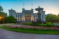 Sunset view of the Lund university in Sweden