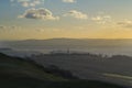 Sunset over the Malvern Hills Worcestershire Royalty Free Stock Photo