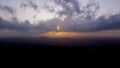 Sunset over the Malvern Hills Worcestershire Royalty Free Stock Photo