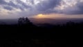 Sunset over the Malvern Hills Worcestershire Royalty Free Stock Photo