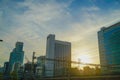 Sunset view and sunset in Minato-ku, Tokyo