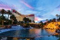Sunset view of The Mirage Royalty Free Stock Photo