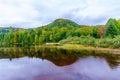 Sunset view of Monroe Lake, in Mont Tremblant National Park