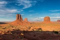 Sunset view at Monument Valley Royalty Free Stock Photo