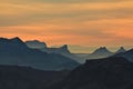 Sunset view from mount Niesen Royalty Free Stock Photo
