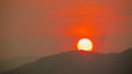 sunset view from the mountaintop in Nha Trang Bay Royalty Free Stock Photo