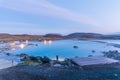 Sunset view of Myvatn nature bath, Iceland Royalty Free Stock Photo