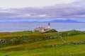 Sunset view of Neist Point Lighthouse Royalty Free Stock Photo