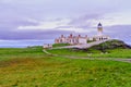 Sunset view of Neist Point Lighthouse Royalty Free Stock Photo