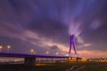 Sunset view of New Taipei Bridge Royalty Free Stock Photo