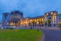 Sunset view of New Zealand Parliament Buildings in Wellington Royalty Free Stock Photo