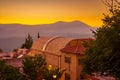 Sunset view of the old city of Safed Tzfat